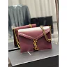 Y Cassandra Medium Chain Bag Rouge Opyum In Grain De Poudre Embossed