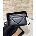 cc CO-CO 19 Card Holder Wallet 11cm/4.3in Gold Toned Hardware For Women Black