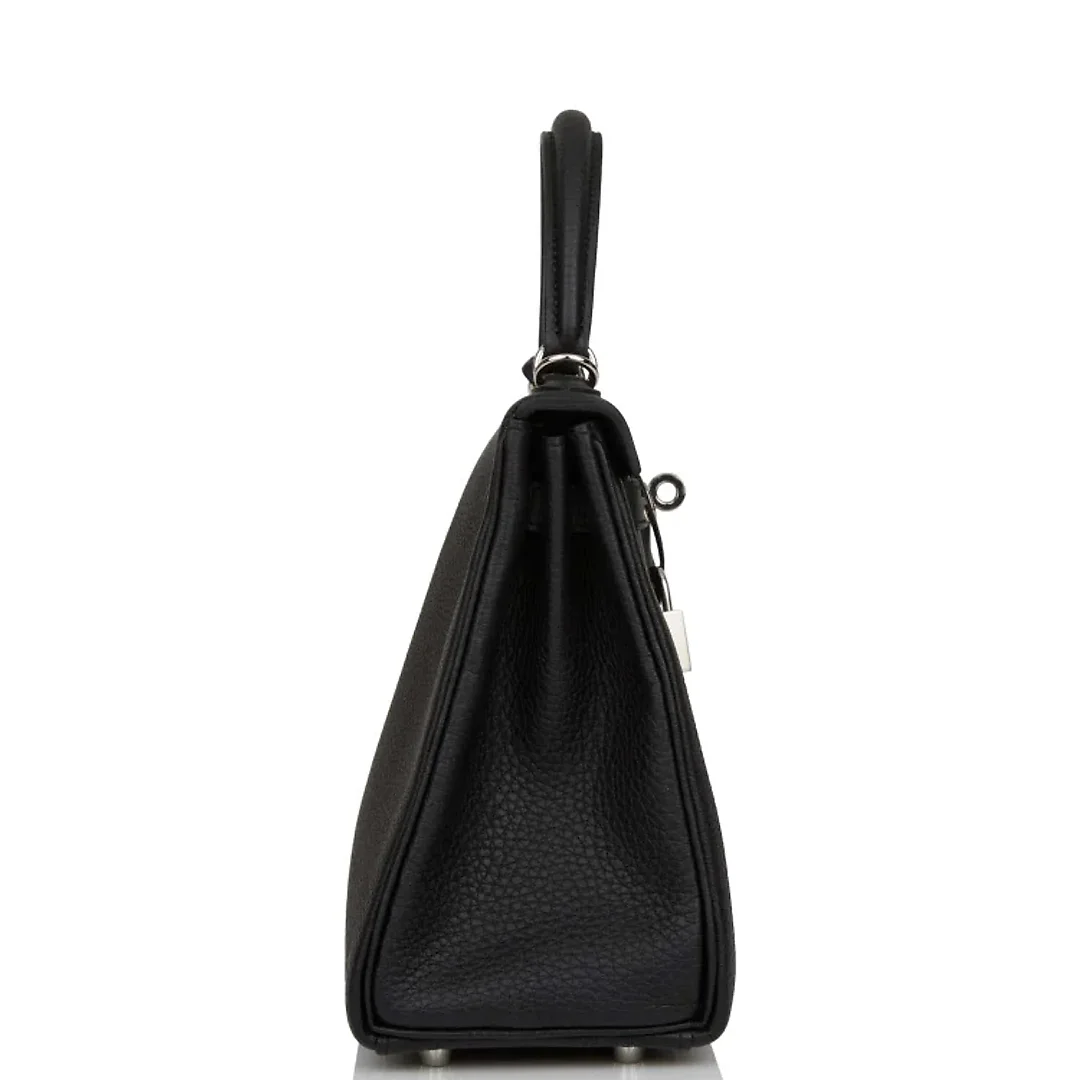 H Kelly Retourne 25 Black Togo Palladium Hardware