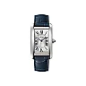 Cartier Tank Americaine Watch – 45.10 mm Steel Case – Navy Blue Alligator Strap – WSTA0018