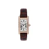 Cartier Tank Americaine Watch – Medium Pink Gold Diamond Case – Alligator Strap – WB704751
