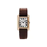 Cartier Tank Anglaise SM Watch – 30.2 mm Pink Gold Case – Brown Alligator Strap – W5310027
