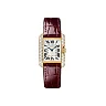 Cartier Tank Anglaise Watch – 30.2 mm Pink Gold Case – Diamond Bezel – Claret Red Alligator Strap – WT100013
