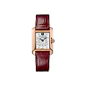 Cartier Tank Anglaise Watch – 30.2 mm Pink Gold Case – Diamond Dial – Bordeaux Alligator Strap – WJTA0007