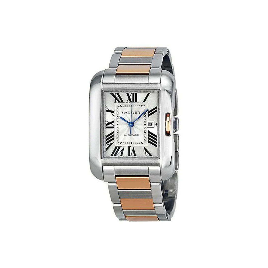Cartier Tank Anglaise Watch – Medium Steel And Pink Gold Case – W5310037