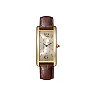 Cartier Tank Cintree Watch – 46.3 mm Yellow Gold Case – Golden Dial – Brown Alligator Strap – WGTA0026
