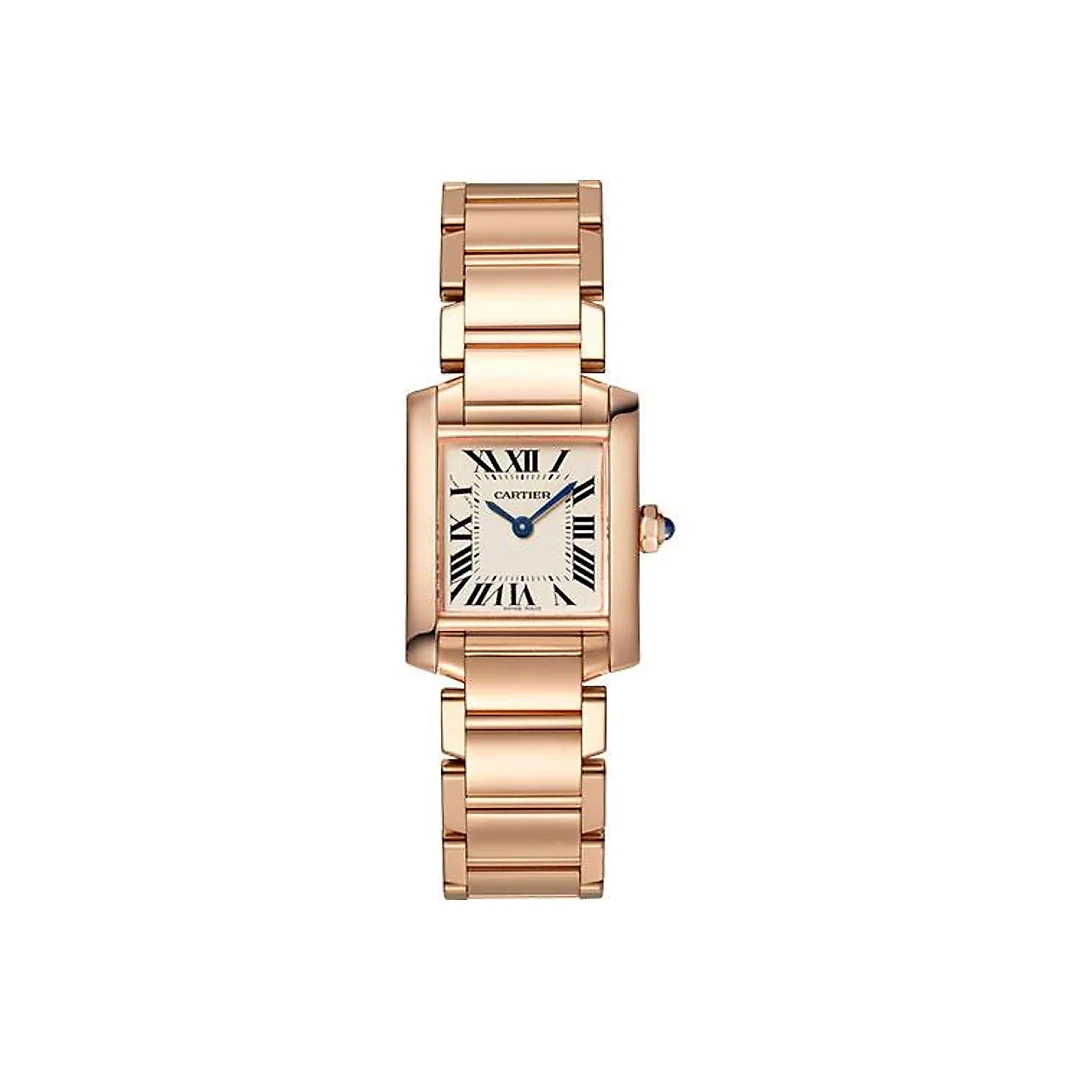 Cartier Tank Francaise Watch – 25 mm Pink Gold Case – WGTA0029