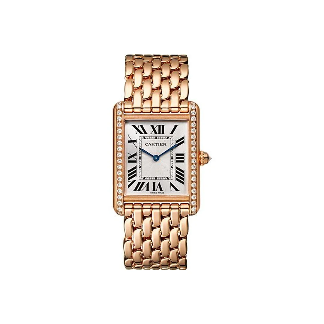 Cartier Tank Louis Cartier Watch – 33.7 mm Pink Gold Diamond Case – WJTA0021