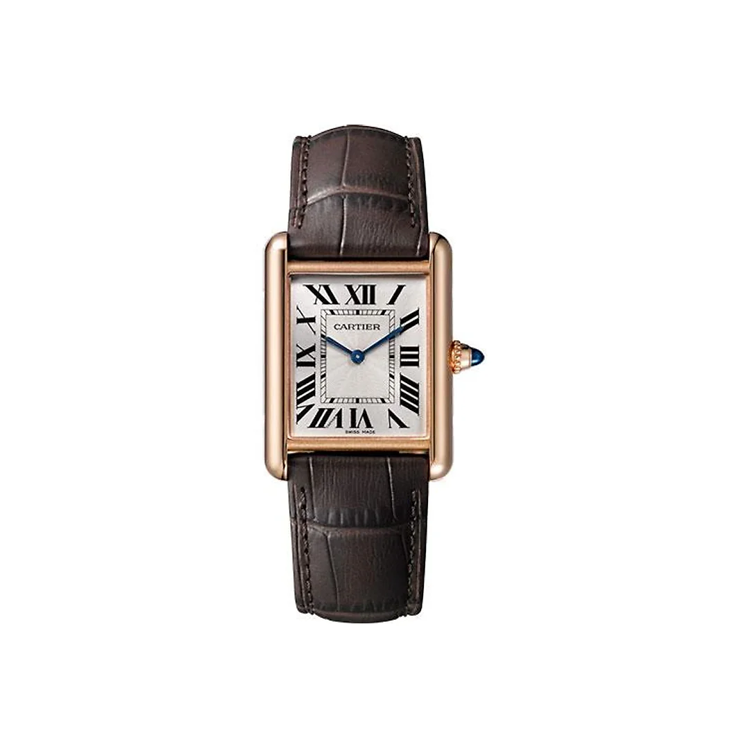 Cartier Tank Louis Cartier Watch – Brown Alligator Strap – WGTA0011