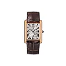 Cartier Tank Louis Cartier Watch – Extra large Pink Gold Case – Silver Dial – Brown Leather Strap – W1560003