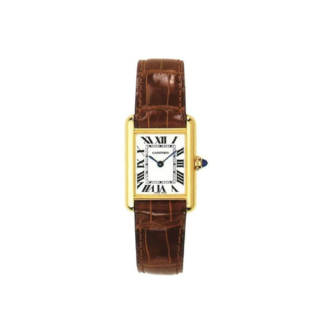 Cartier Tank Louis Cartier Watch – Small Yellow Gold Case – Alligator Strap – W1529856