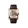 Cartier Tank MC Watch – 34.5 mm Pink Gold Case – Pink Gold Case Bezel – Skeleton Dial – Brown Alligator Strap – W5310040