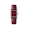 Cartier Tank Must Watch – 33.7 mm x 25.5 mm Steel Case – Claret Dial – Claret Alligator Strap – WSTA0054
