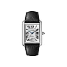 Cartier Tank Must Watch – 41 mm x 31 mm Steel Case – Silvered Dial – Interchangeable Black Grained Calfskin Strap – WSTA0040