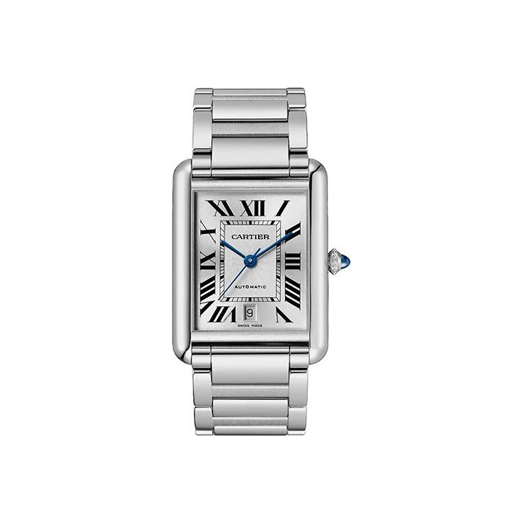 Cartier Tank Must Watch – 41 mm x 31 mm Steel Case – Silvered Dial – Bracelet – WSTA0053