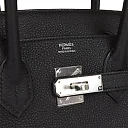 H Birkin 30 Black Togo Palladium Hardware