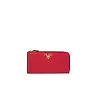 PP Large Saffiano Leather Wallet in Red