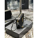 Y Lou Camera Bag Black With Gold Hardware