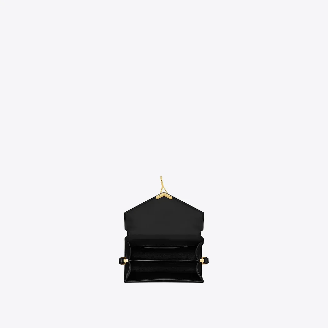 Y Cassandra Mini Top Handle Bag in Box Leather