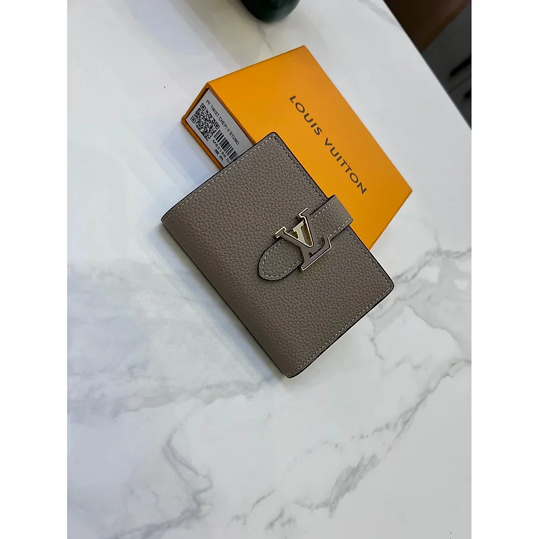 Louis Vertical CP Taurillon leather wallet size : 9*12*10 cm