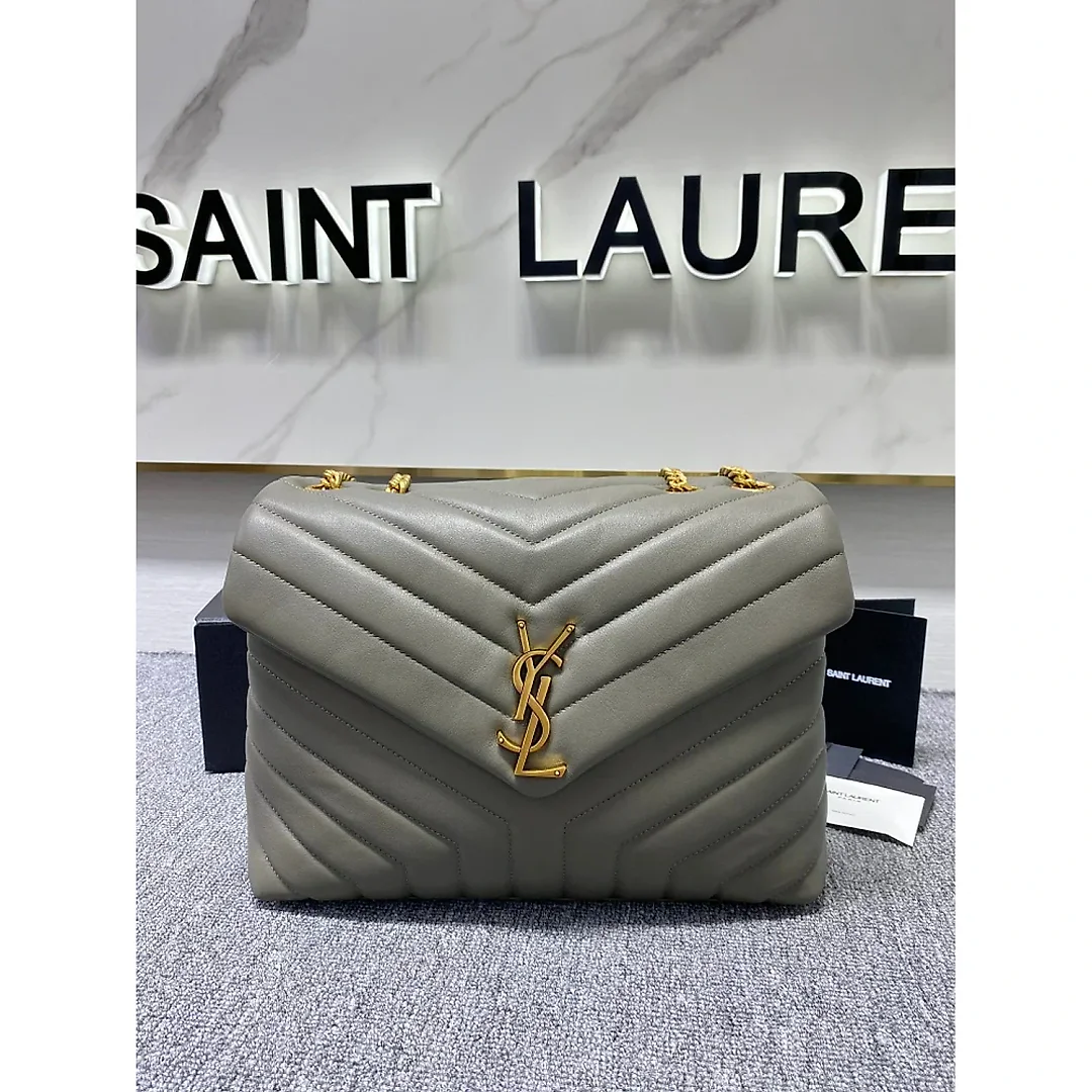 Y Loulou Medium Chain Bag In Y Leather
