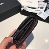 cc CO-CO Classic Card Holder10.5cm/4.1in Silver Hardware For Women Black