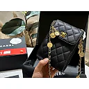 CC new arrival caviar leather phone bag size: 12*16 cm