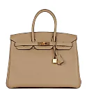 H Birkin 35 Trench Clemence Gold Hardware