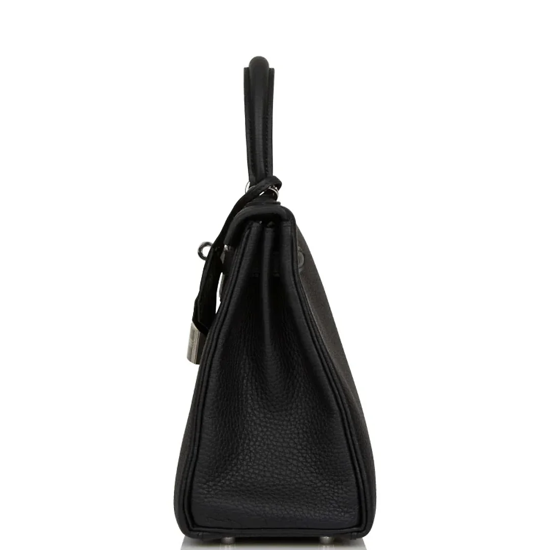 H Kelly Retourne 25 Black Togo Palladium Hardware