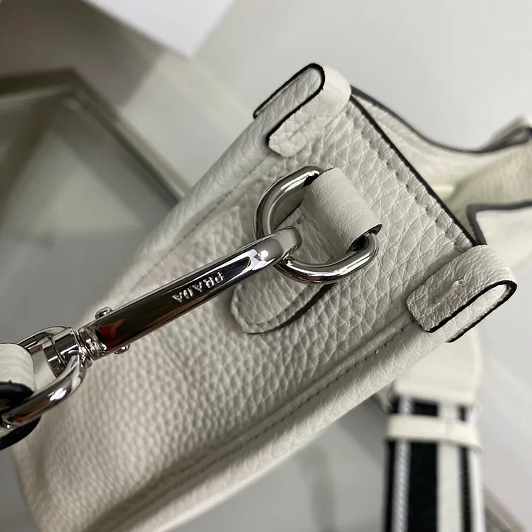 Pra Mini Shoulder Bag White For Women, Women’s Bags 7.9in/20cm