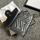 GC434 GG Marmont matelassé mini bag / 8″W x 5″H x 2.5″D