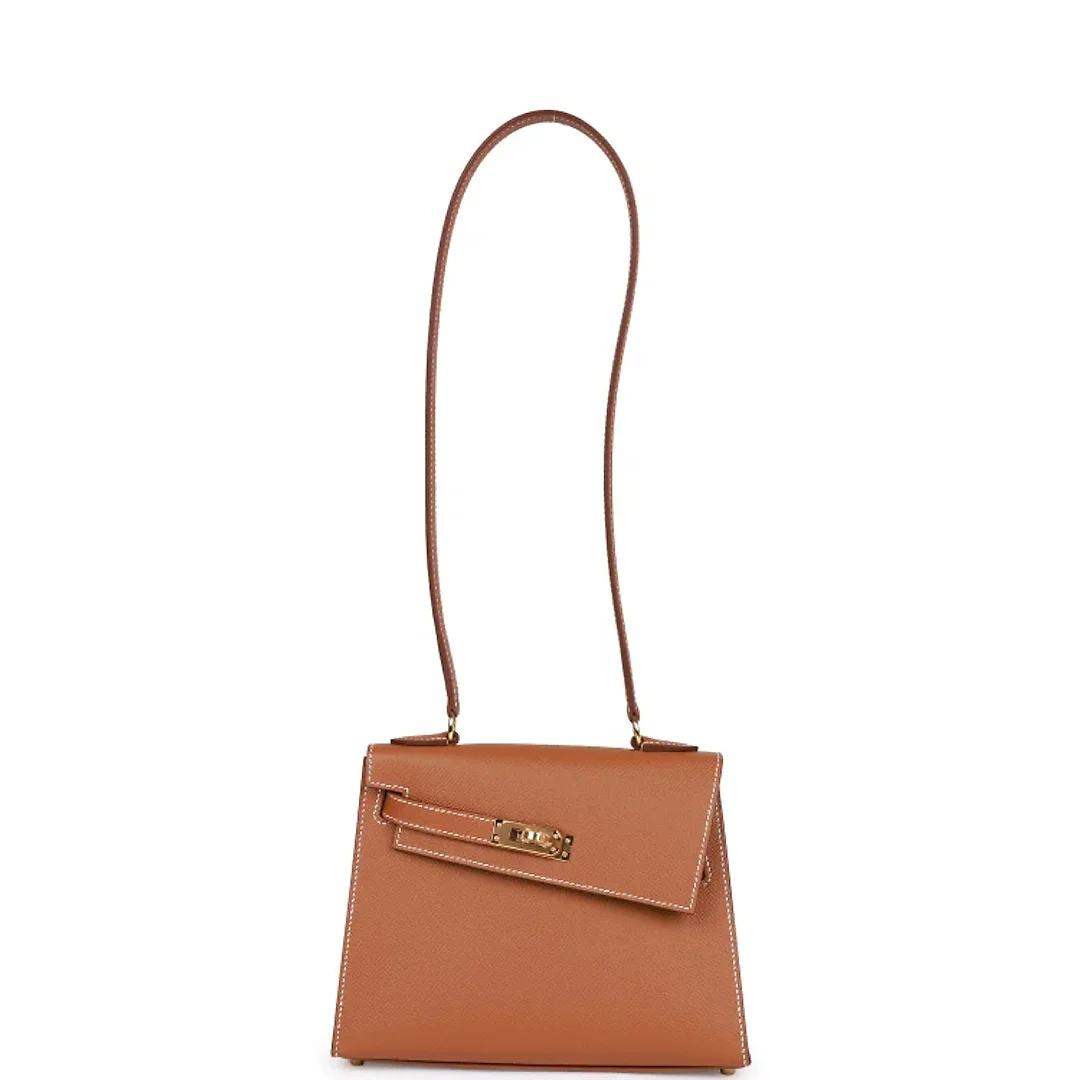 H Kelly Sellier en Desordre 20 Gold Epsom Gold Hardware