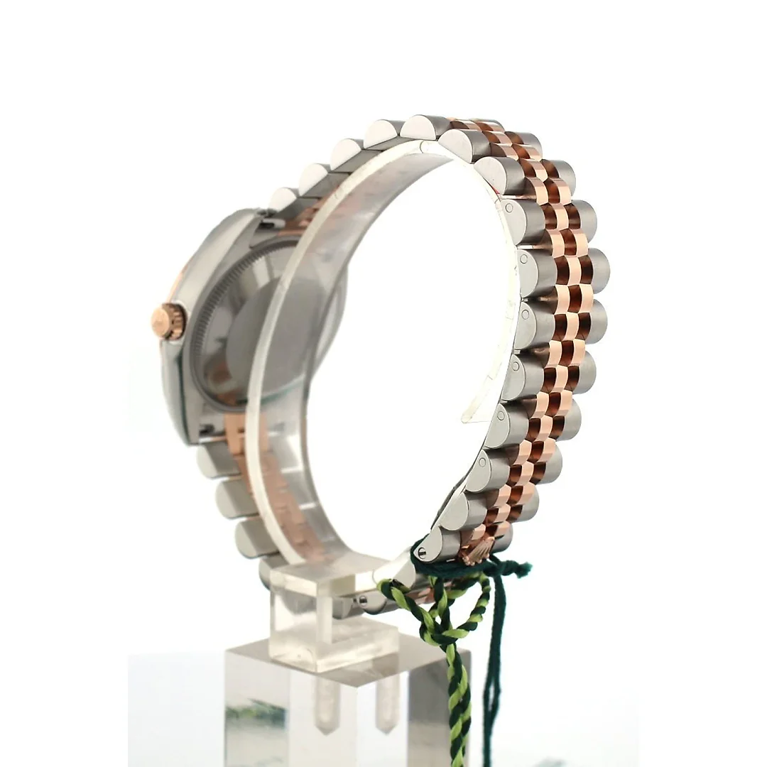 Datejust 31 Pink Raised Floral Motif Dial 18K Rose Gold Two Tone Jubilee Ladies Watch 178241