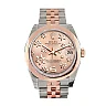 Datejust 31 Pink Raised Floral Motif Dial 18K Rose Gold Two Tone Jubilee Ladies Watch 178241
