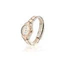 Datejust 31 White Mother of Pearl Roman Large VI set with Diamond Dial Diamond Bezel 18K Rose Gold Two Tone Ladies Watch 178341