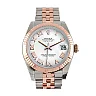 Datejust 31 White Roman Dial Fluted Bezel 18K Rose Gold Two Tone Jubilee Ladies Watch 178271