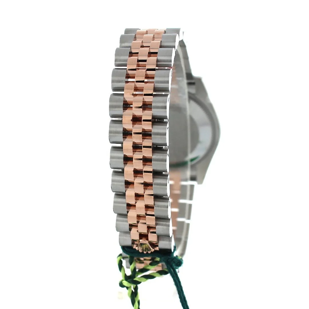 Datejust 31 White Roman Dial Fluted Bezel 18K Rose Gold Two Tone Jubilee Ladies Watch 178271