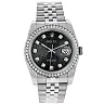 Datejust 36 Black Jubilee design set with Diamonds Dial 18k White Gold Diamond Bezel Jubilee Men’s Watch 116244