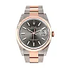 Datejust 36 Dark Rhodium Dial Fluted Rose Gold Two Tone Watch 126231 NP