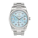 Day Date 36 Ice Blue Jubilee design set with diamonds Dial President Men’s Watch 118206