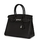 H Birkin 30 Black Togo Palladium Hardware
