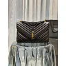 Y College Large Chain Bag Black With Gold Hardware