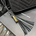 Y Lou Camera Bag Black With Gold Hardware