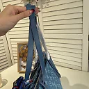 Louis new arrival denim neverfull bag size: 46*28*15 cm