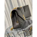 Y College Large Chain Bag Black With Gold Hardware