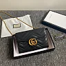 GC434 GG Marmont matelassé mini bag / 8″W x 5″H x 2.5″D
