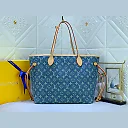Louis neverfull denim new arrival size : 32*29*17 cm