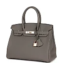 H Birkin 30 Gris Meyer Togo Rose Gold Hardware