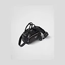 PP Antique nappa leather multi-pocket top-handle bag – Black