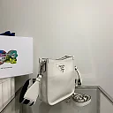Pra Mini Shoulder Bag White For Women, Women’s Bags 7.9in/20cm